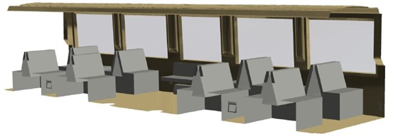 Refrigeration of train and car cabins