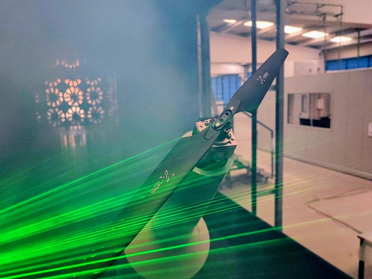 Flow characterization in propellers for unmanned aircraft using optical techniques